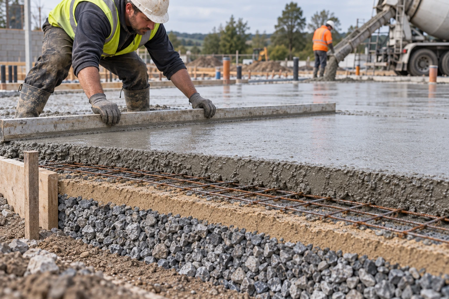 Peut-on couler une dalle béton directement sur la terre ?