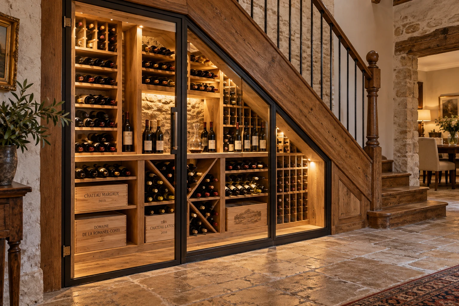 Cave à vin sous escalier : choisir la bonne solution
